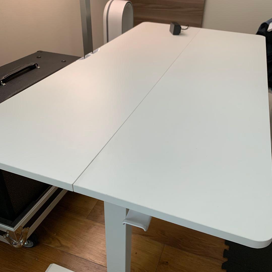 【KARD】昇降デスク　ホワイト　幅120㎝　奥行60㎝