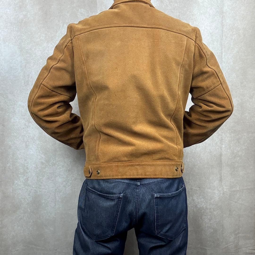 USA製SCHOTT 3rdタイプ スエードトラッカージャケットレザージャケット