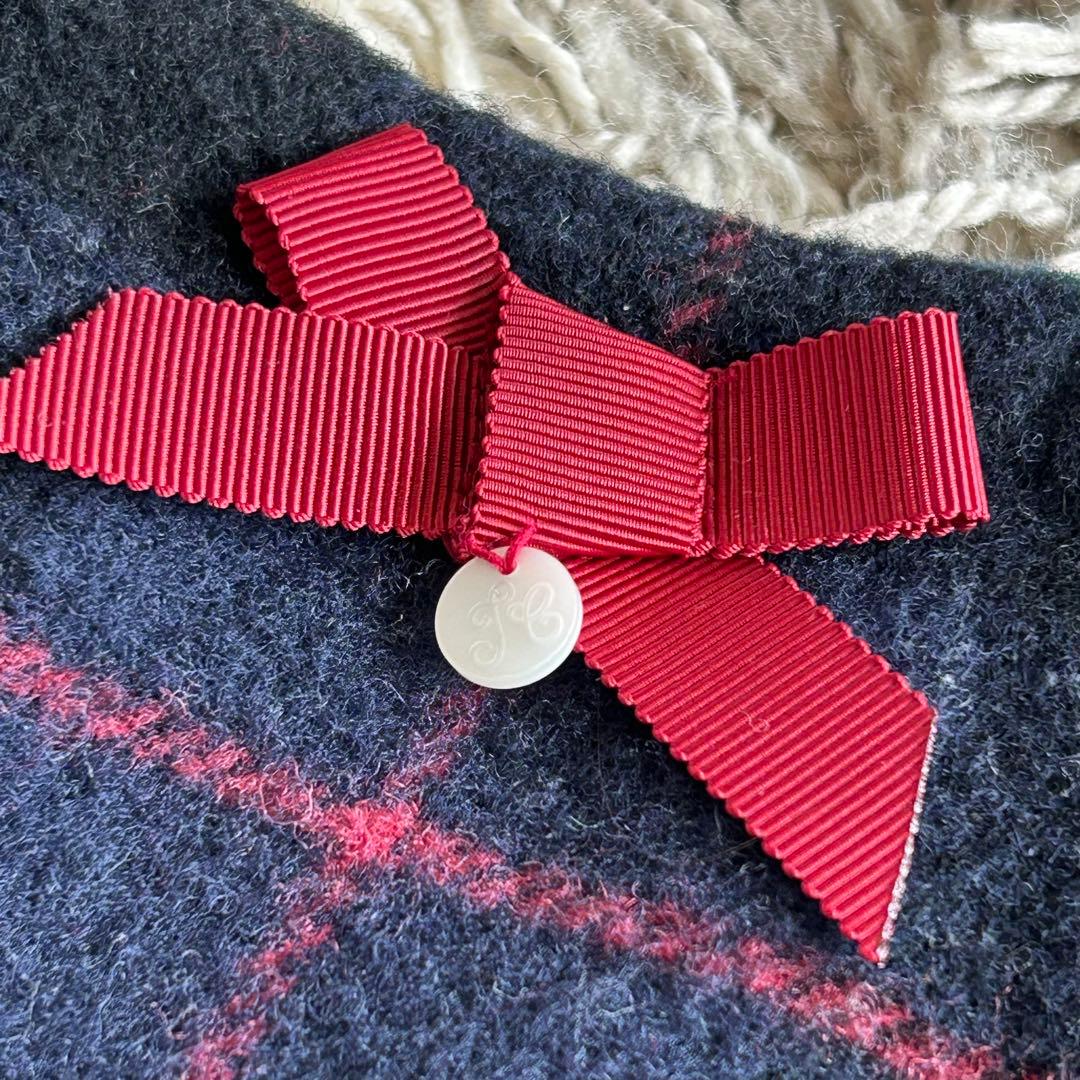 えり　美品　チェック柄スカート　タートル140 タイツ　セット