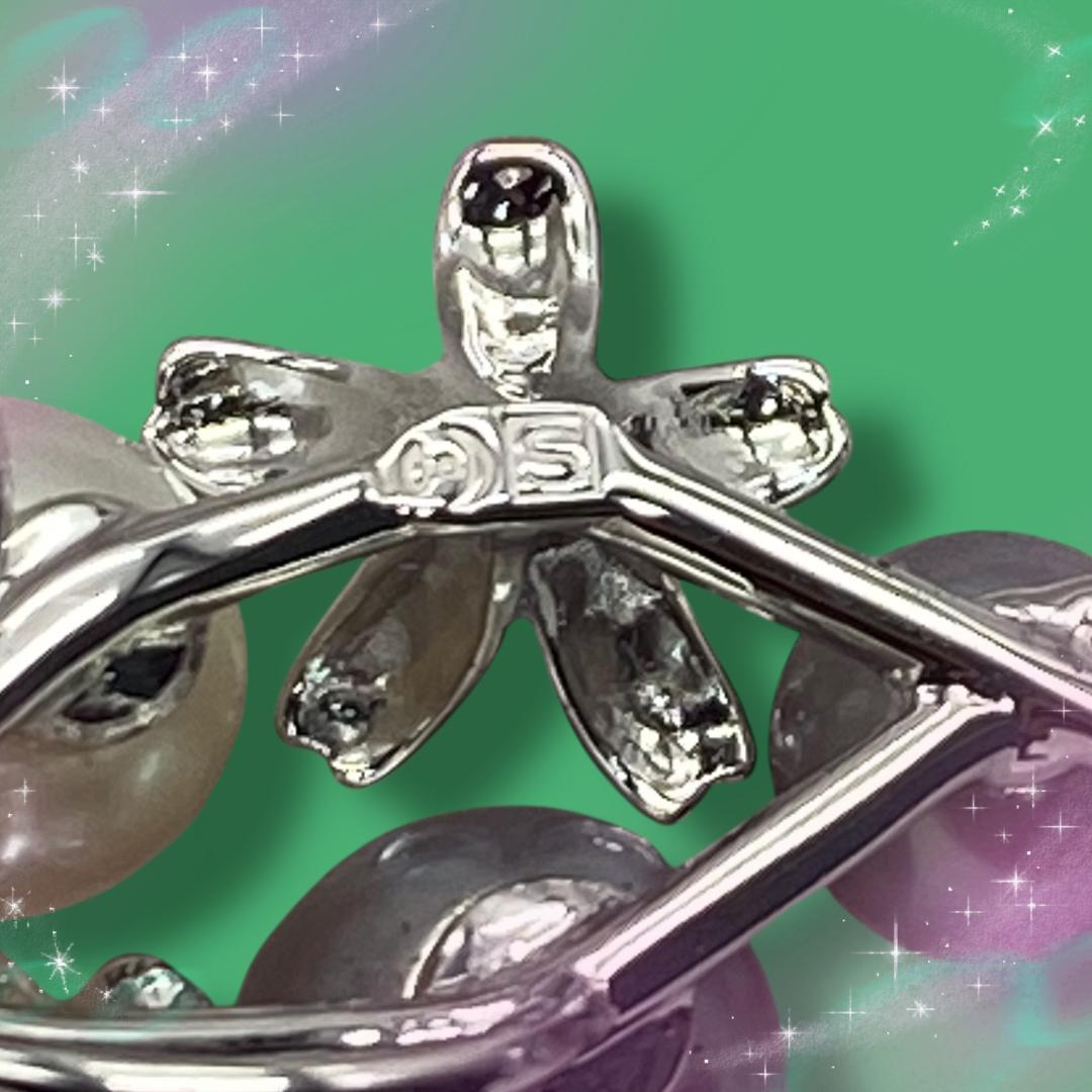 《超美品》 タサキ パールブローチ フラワー SV925