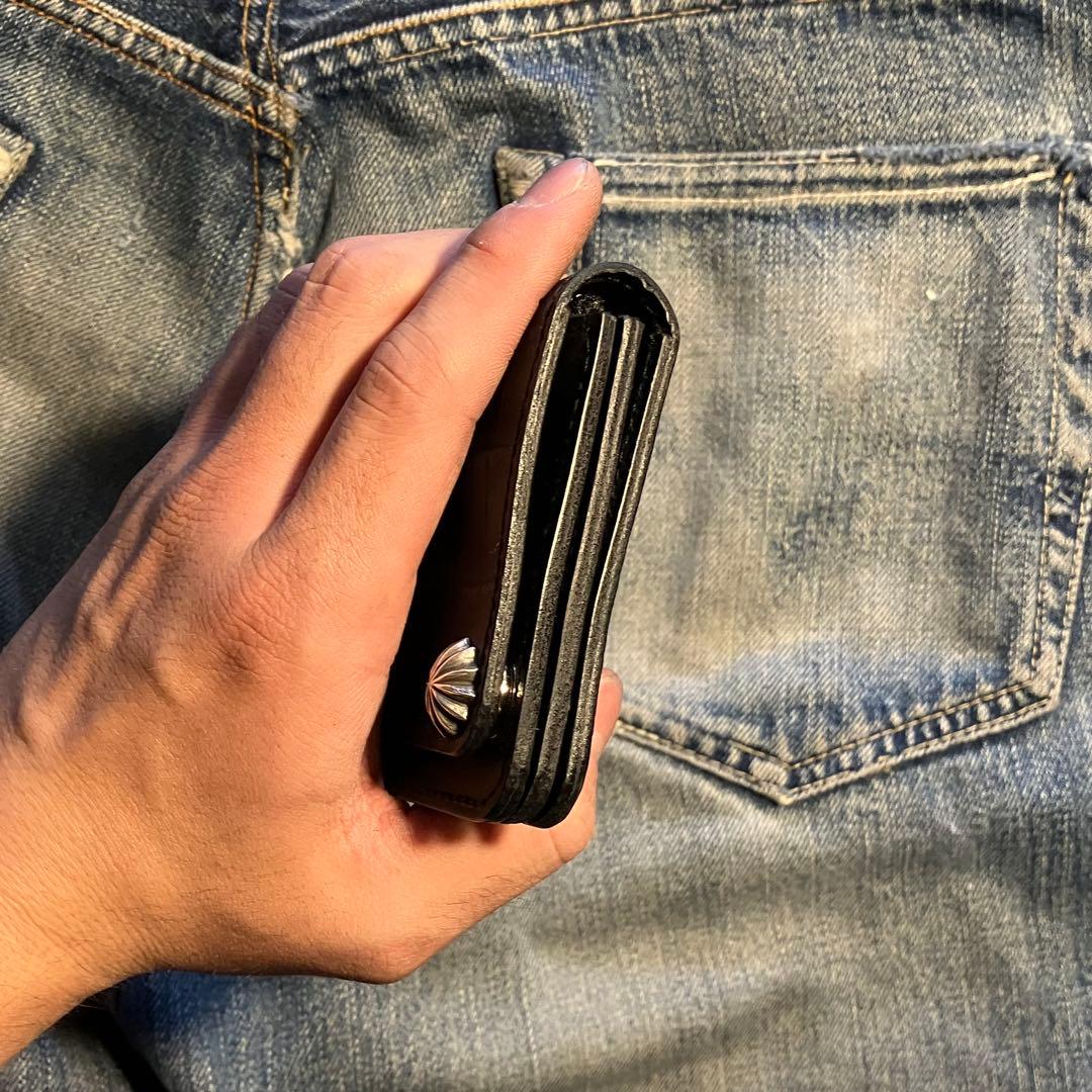 お札が折れない！ミドルトラッカーウォレット アポロコンチョ シルバー925