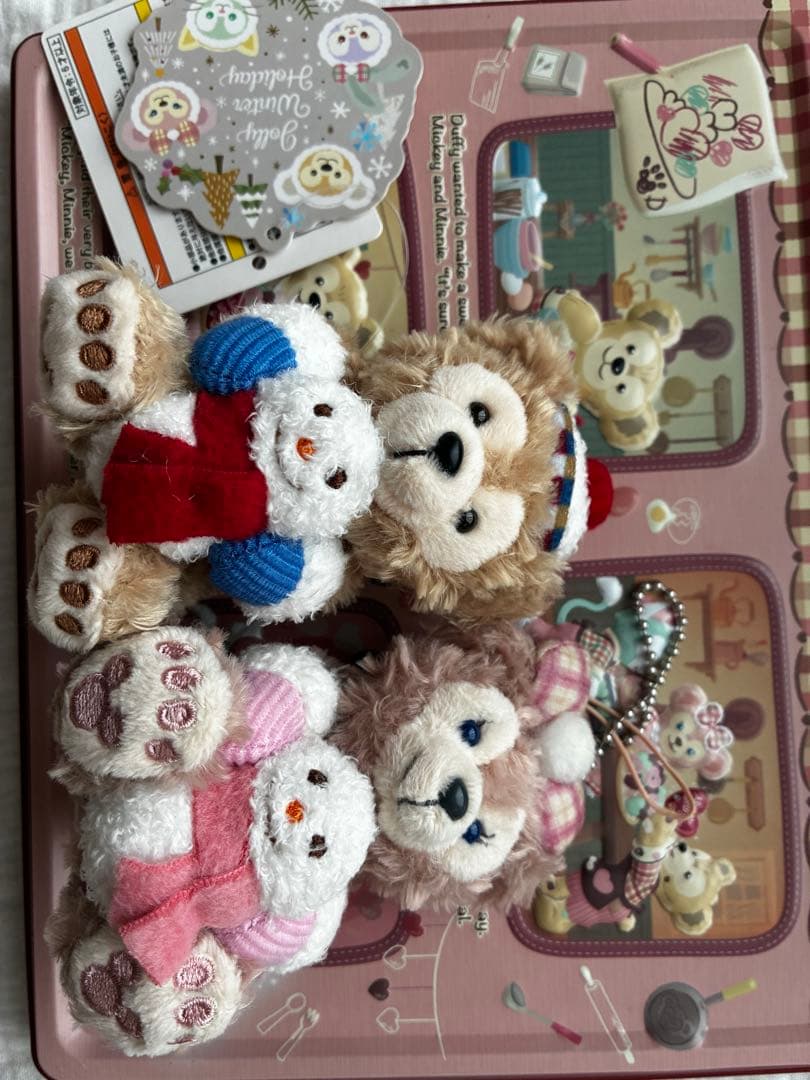 【値下】ダッフィー&シェリーメイ ジョリーウィンターホリデーぬいぐるみストラップ