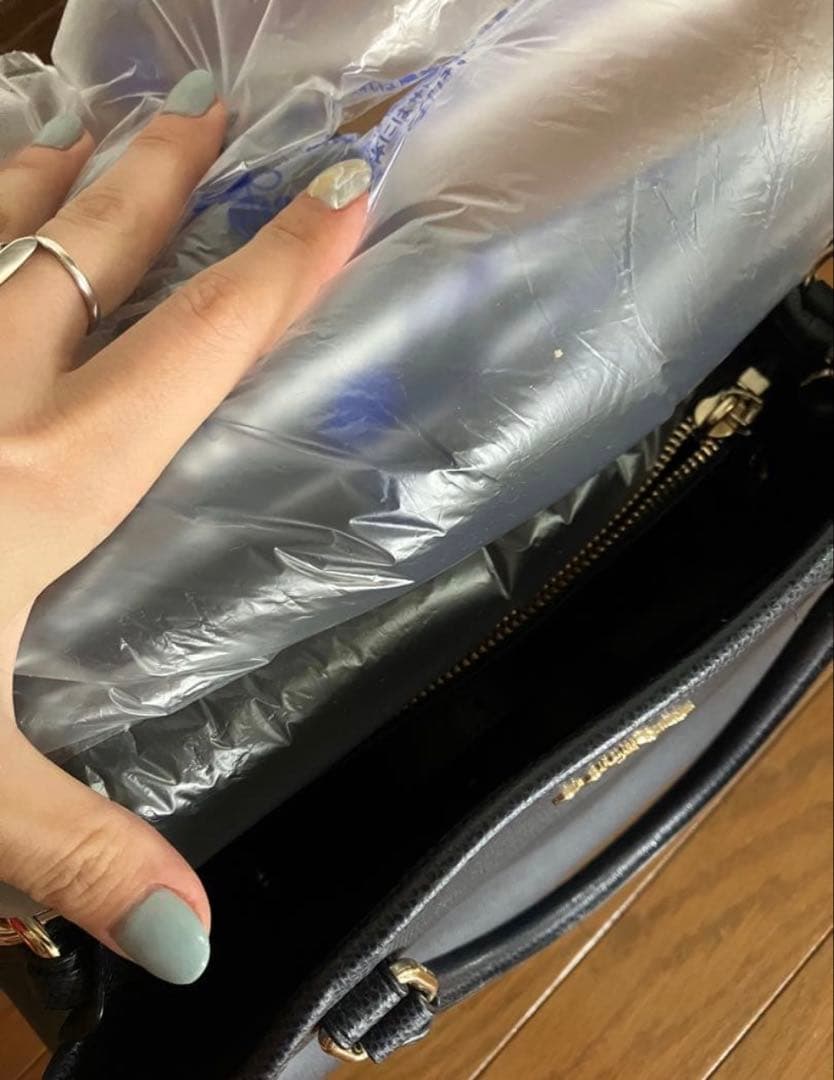 【美品】COACH ネイビー キャンバスコーティング 2wayバック