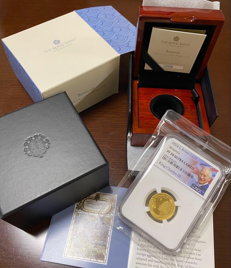 ☆のんちゃん様専用☆2024イギリス ブリタニア プルーフ1/4 オンス