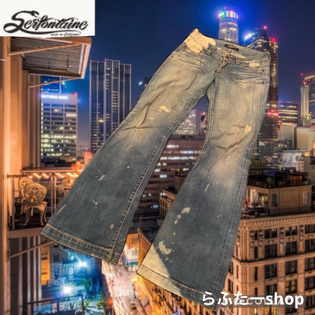 希少レアB'z 稲葉さん OCEAN PV着用柄違い セルフォンティーヌジーンズ