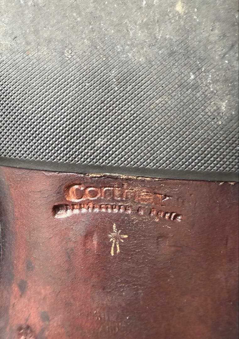 【CORTHAY コルテ】プレーントゥ レザーシューズ size:7 2/1