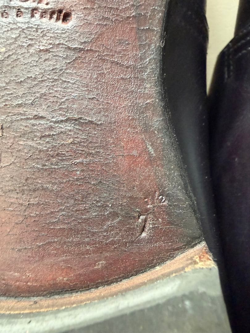 【CORTHAY コルテ】プレーントゥ レザーシューズ size:7 2/1