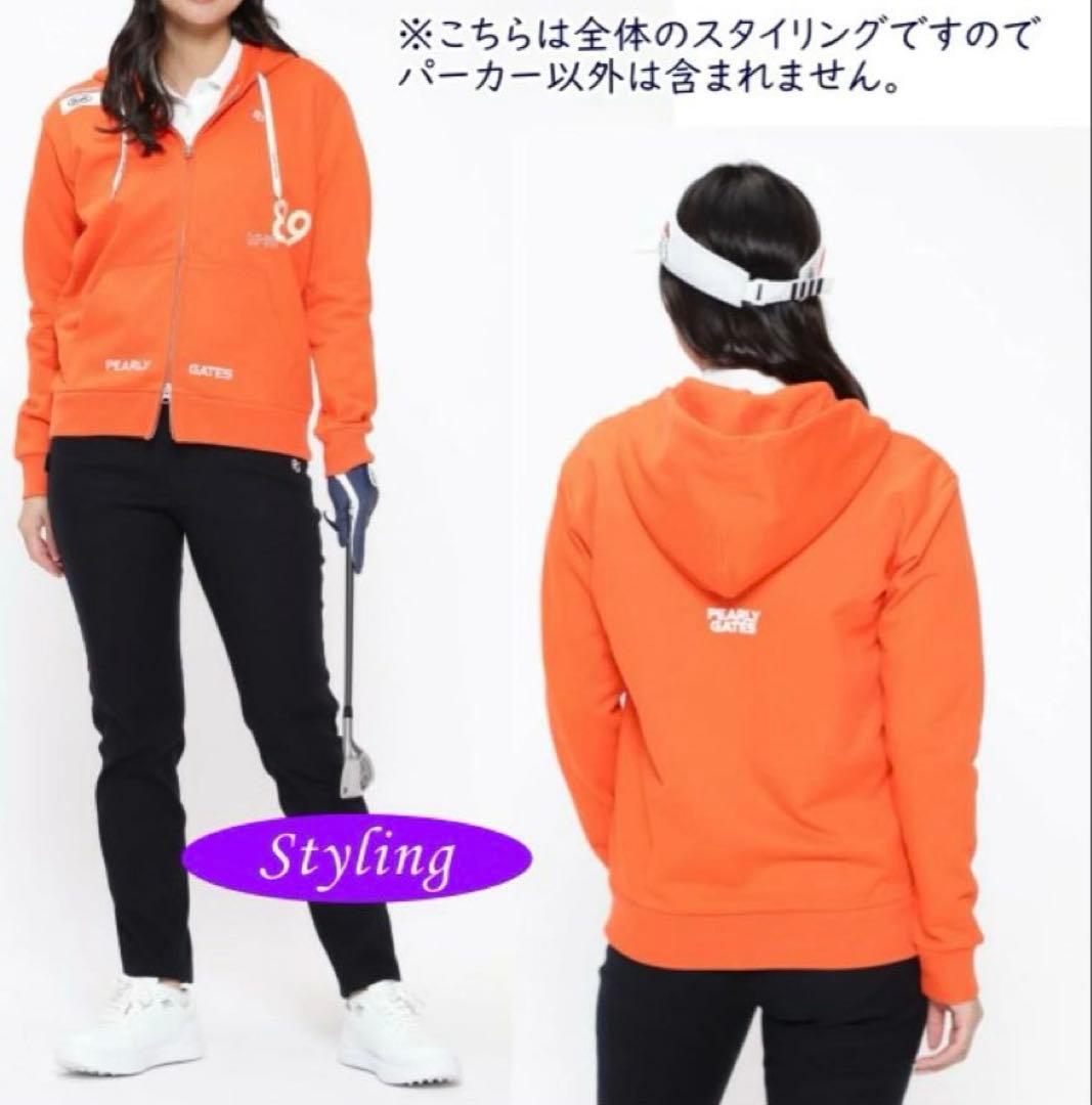 ☆新品未使用PEARLY GATES レディース フルジップフーディパーカー