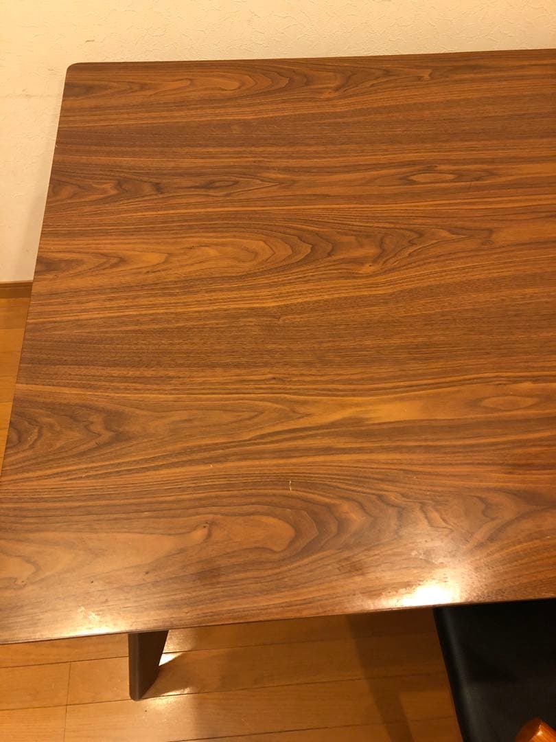 廃盤 美品 ノーチェ　木目ウォルナット 大判 ダイニングテーブル 引取り優先