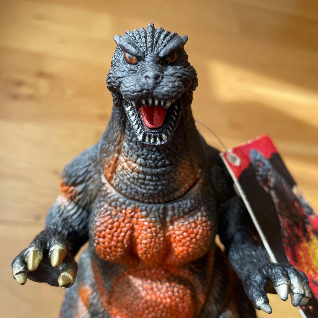 【希少タグ付】1995年 バーニングゴジラ ソフビ フィギュア 東宝