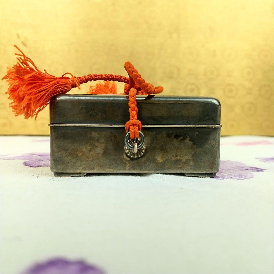 お値下げしました！】香合純銀徳川家酒井家家紋お香入共箱