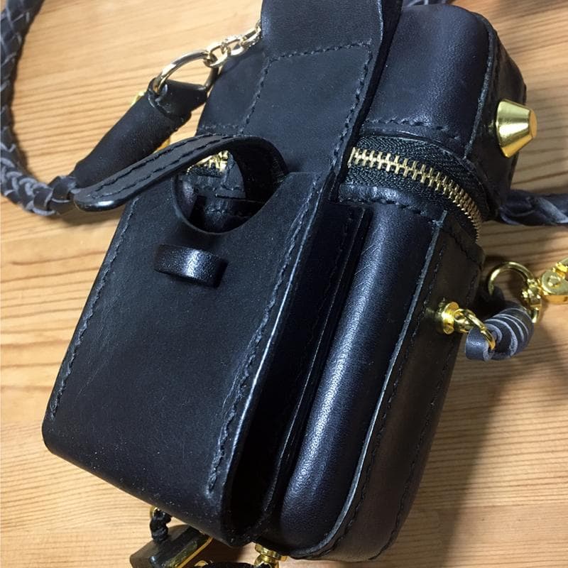 本革 カメラポーチ コンデジ デジカメ カメラケース レザー