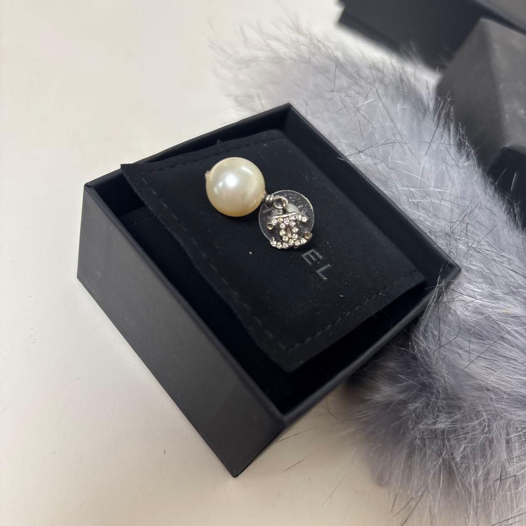 CHANEL パールドロップピアス
