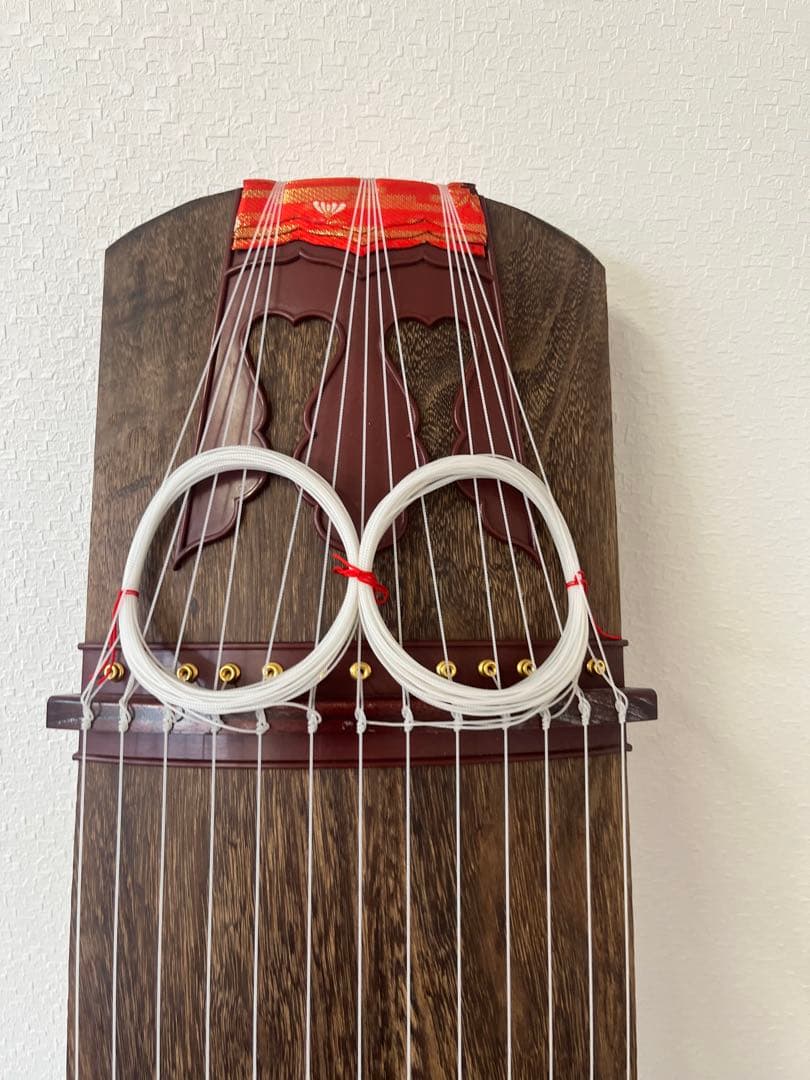 ②琴 13弦 日本 伝統的 楽器 和楽器 弦楽器 和琴 木製 13 琴柱