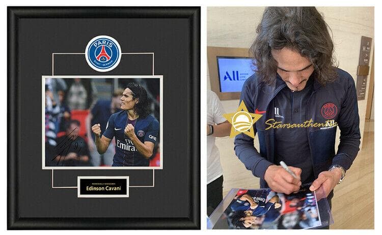 直筆サイン入り写真 エディンソン・カバーニ パリ・サンジェルマンFC SA鑑定済 直筆サイン入り写真 エディンソン・カバーニ パリ・サンジェルマンFC