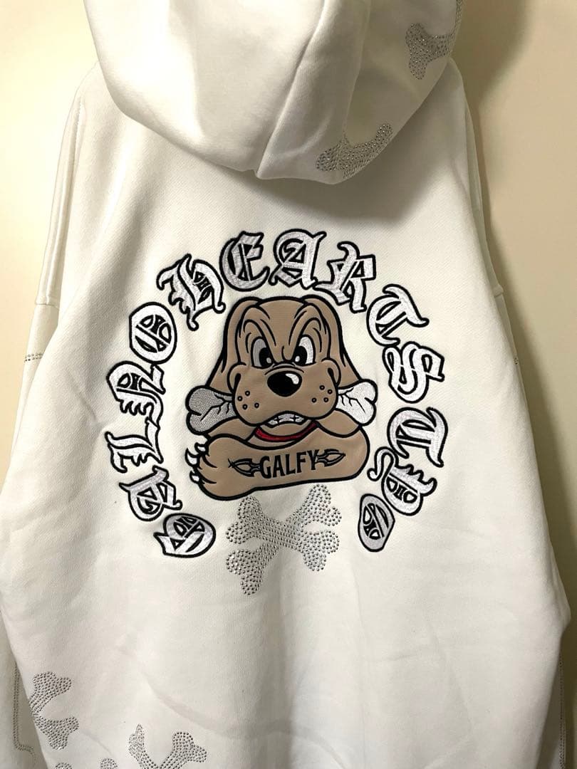 【RT-45245 専用】GALFY ピカピカ骨骨パーカー　中型犬