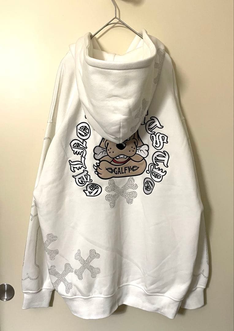 【RT-45245 専用】GALFY ピカピカ骨骨パーカー　中型犬