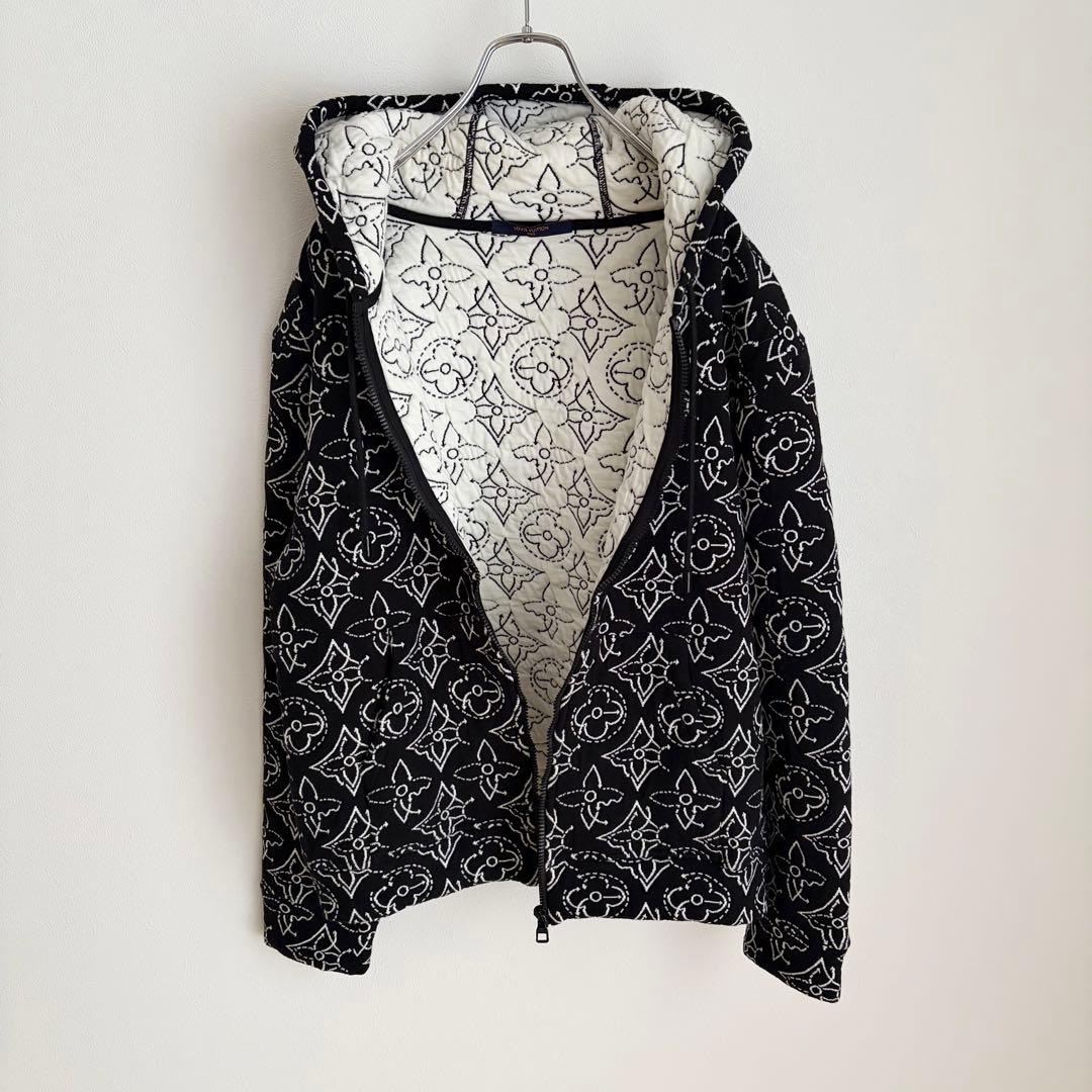 【極美品✨】ルイヴィトン NBA モノグラムフラワー キルテッド フーディ