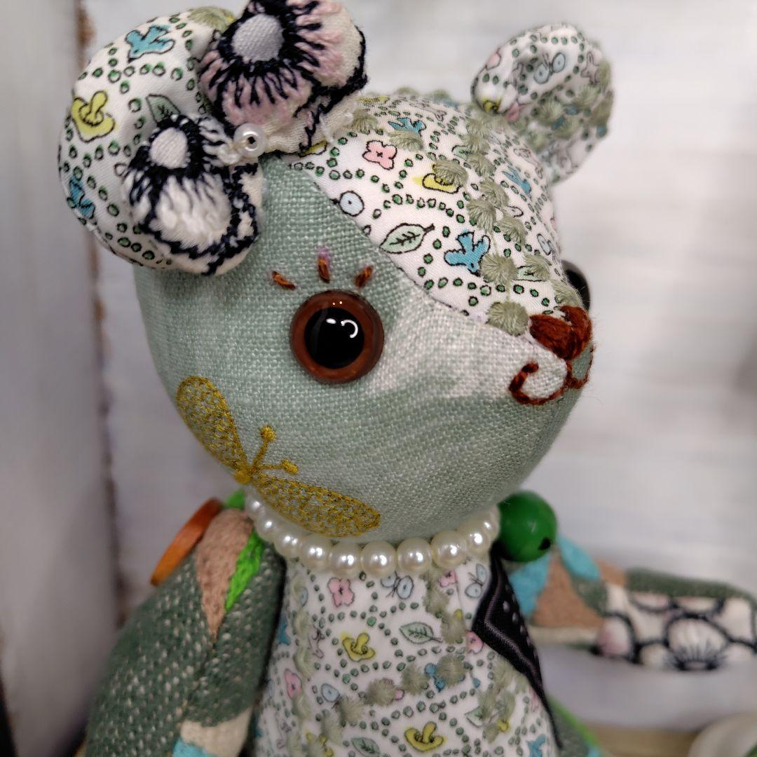 ぴ*い様 ミナペルホネン＊ハンドメイド＊ぬいぐるみ＊テディベア＊㊿