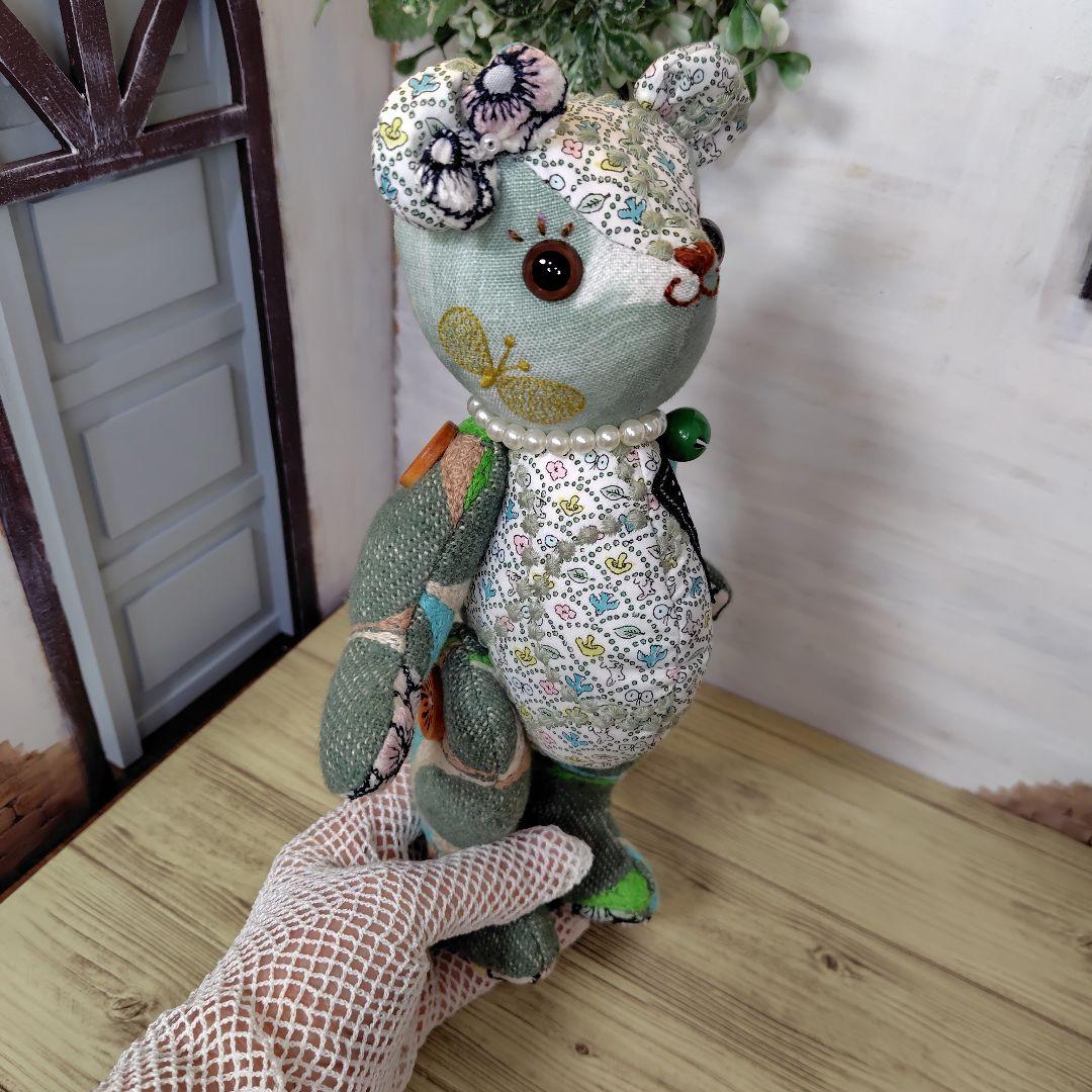 ぴ*い様 ミナペルホネン＊ハンドメイド＊ぬいぐるみ＊テディベア＊㊿