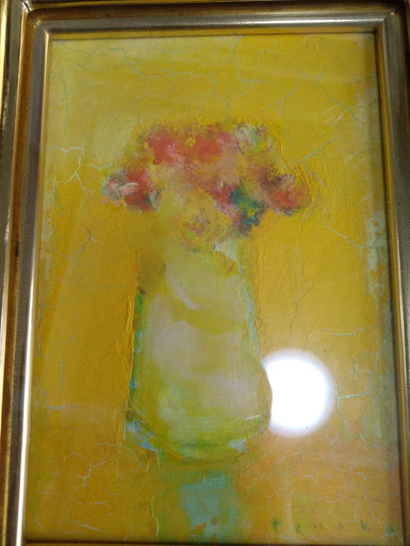 【油絵】田中岑 「花」