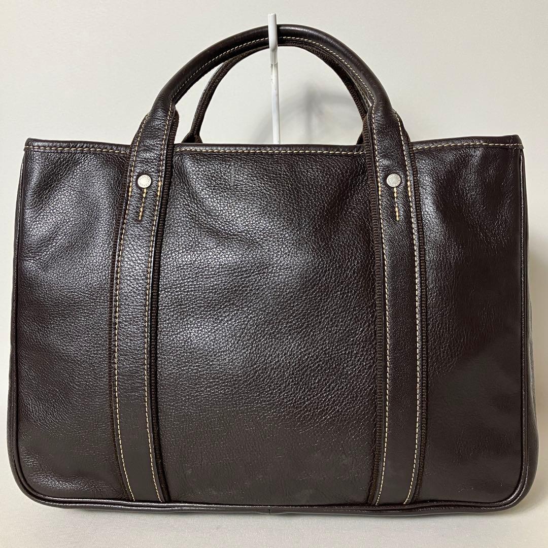 2512-30｜美品｜ロンシャン ハンドバッグ レザー ダークブラウン