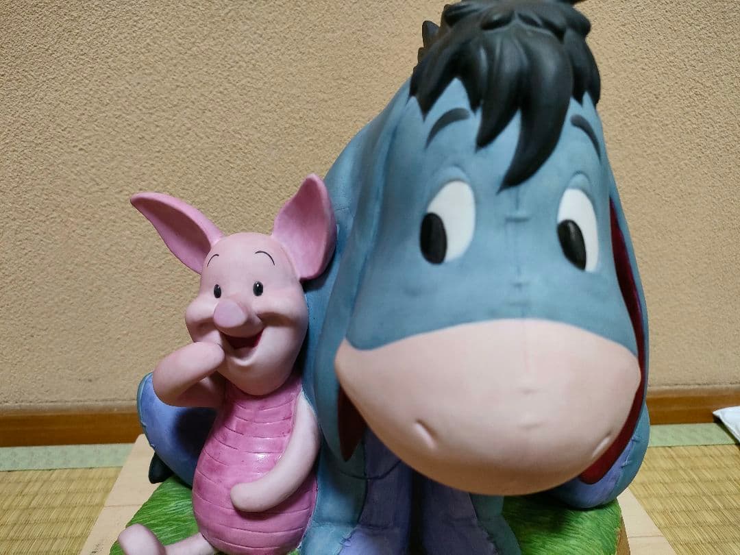 レア　スタチュー　ディズニー　ピグレット＆イーヨー　加藤工芸　置物　インテリア