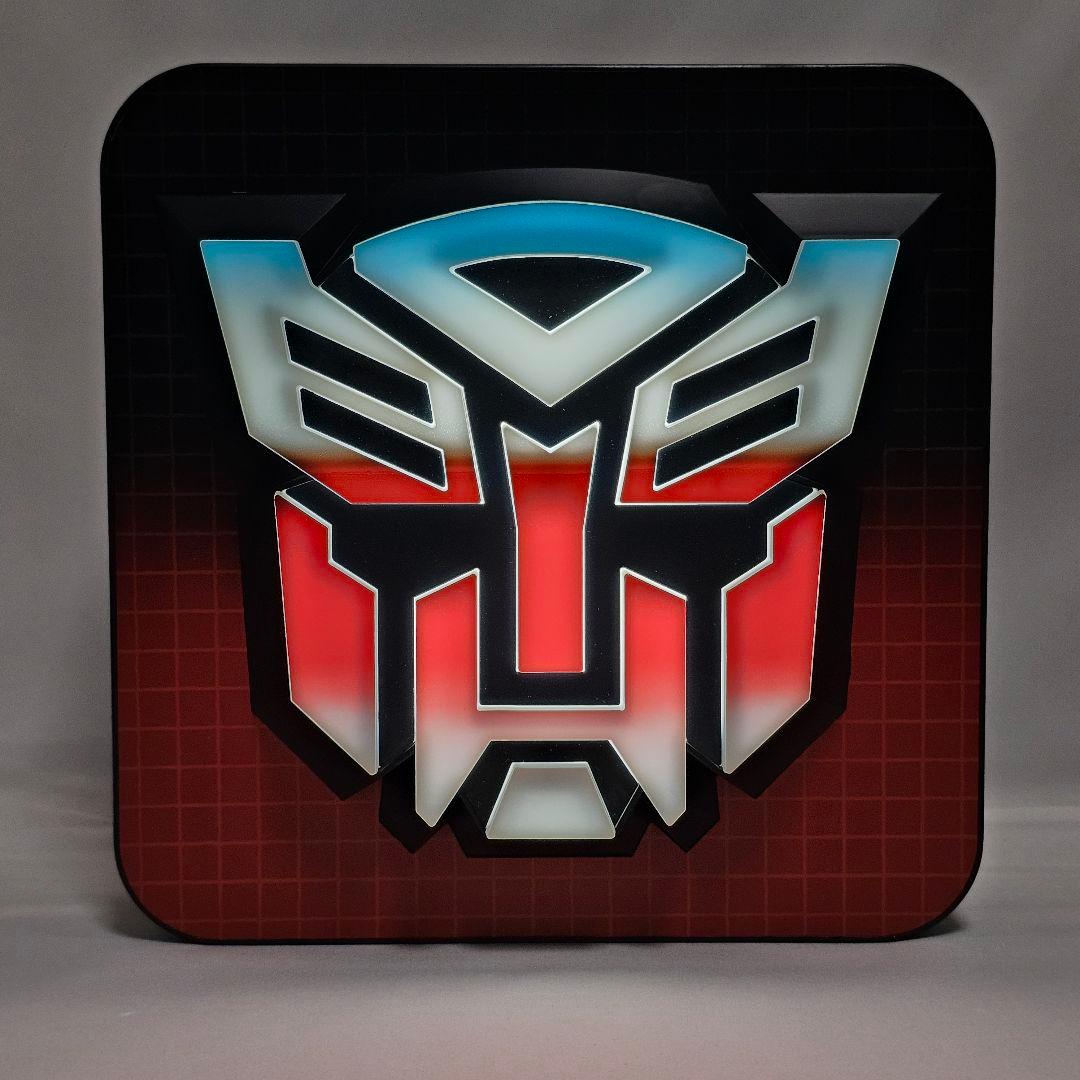 トランスフォーマー　サイバトロン　3Dロゴランプ　ウォールLEDランプ