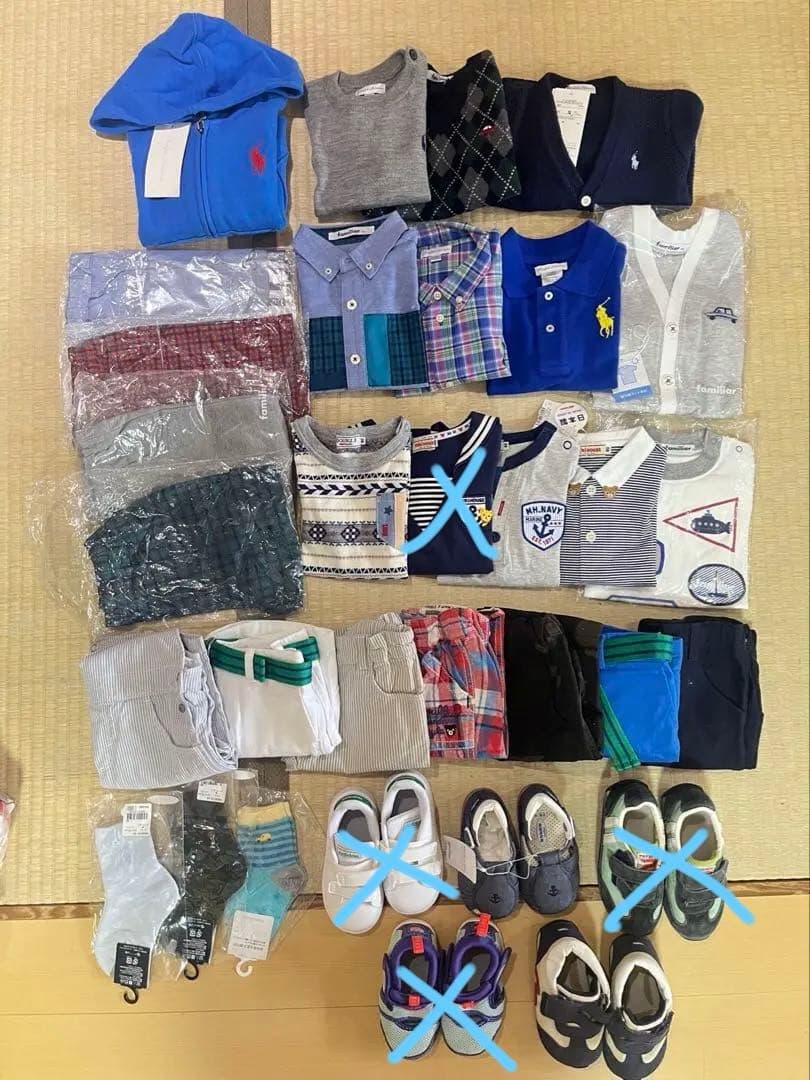 ファミリアなど有名ブランドのみ！ベビー服セット(80〜90cm) pd_03e56bb2e90540d1bae99015090