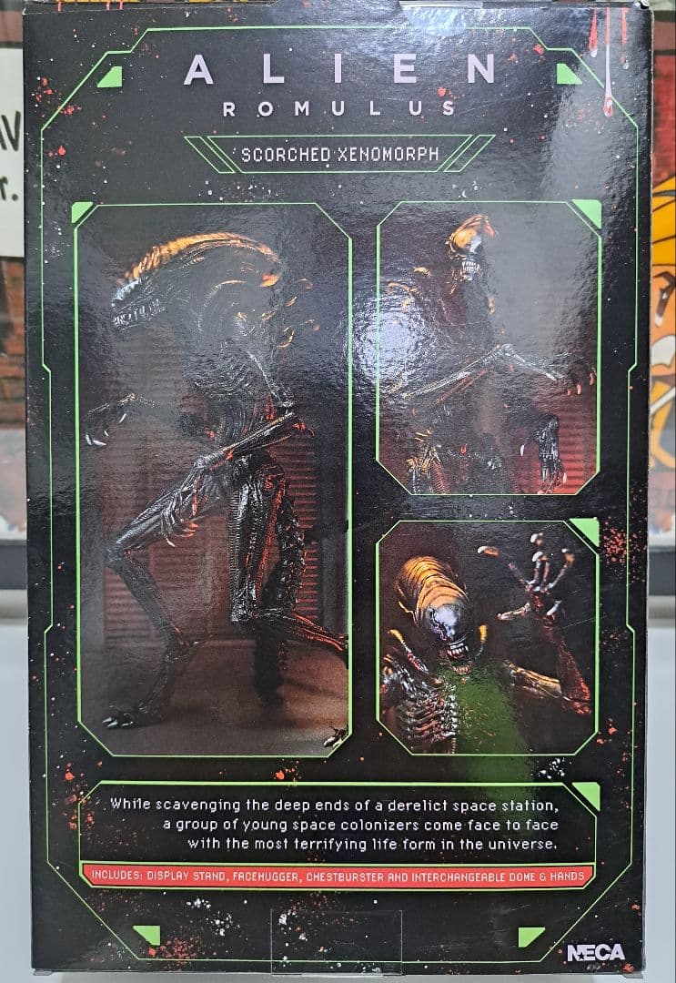 新品未開封 NECA ネカ エイリアンロムルス スコーチドゼノモーフ