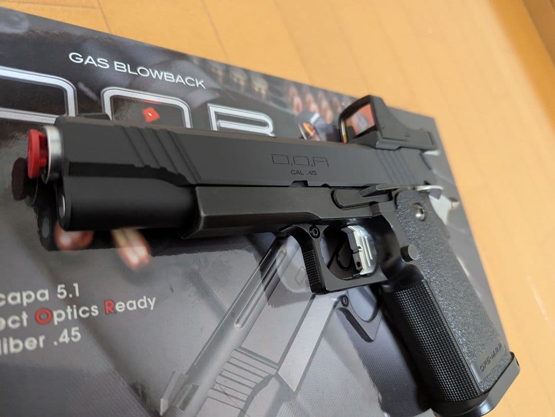 東京マルイ ガスブローバック ハイキャパD.O.R ドットサイト付　付属品あり