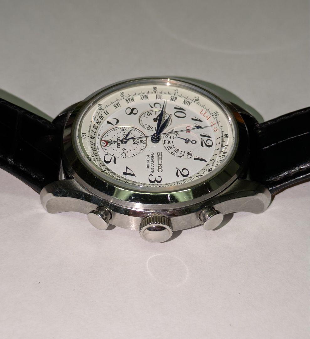 【電池新品】セイコー クロノグラフ パーペチュアル 7T86-0AC0