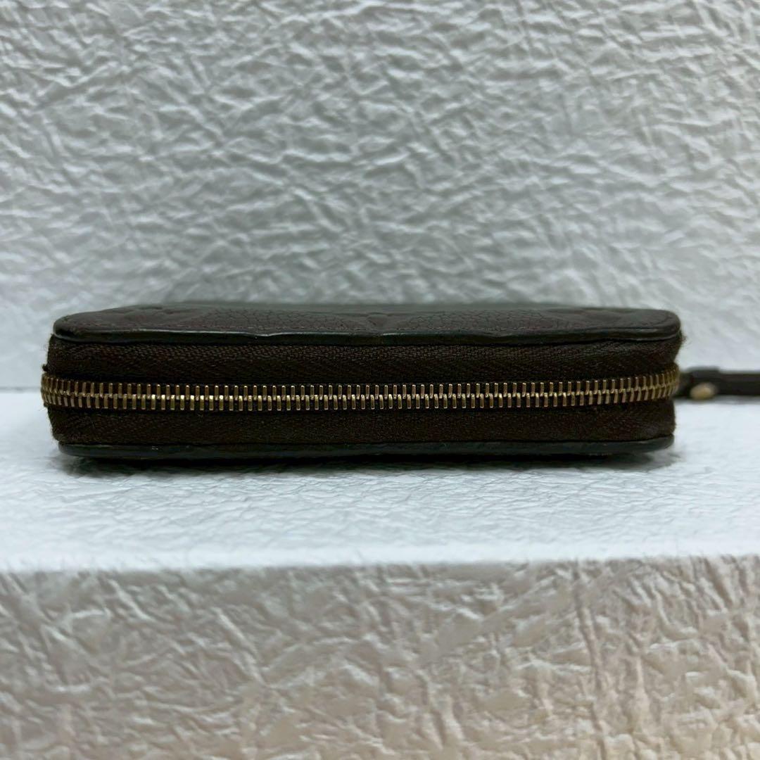 【極美品】ルイヴィトン　ジッピー　パース　アンプラント　ダークブラウン