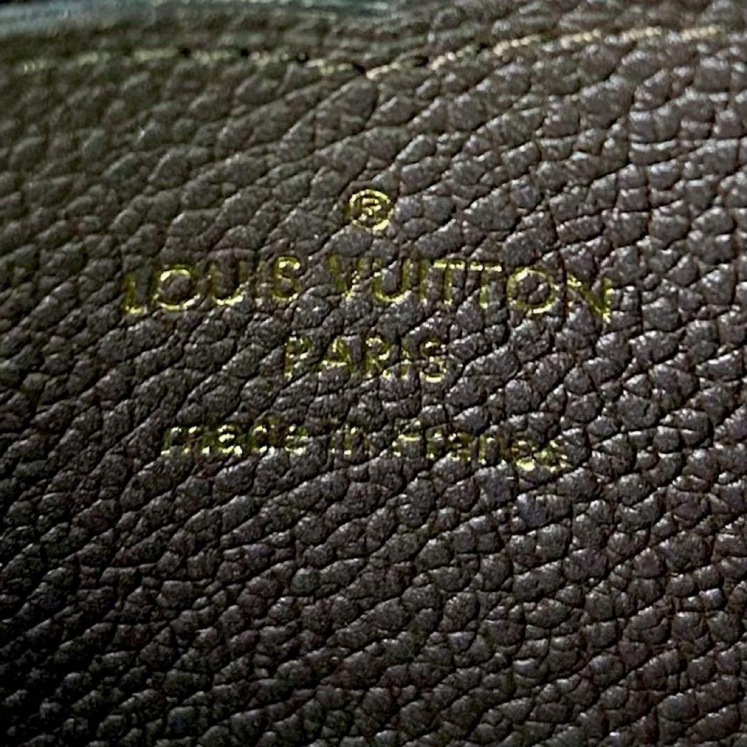 【極美品】ルイヴィトン　ジッピー　パース　アンプラント　ダークブラウン