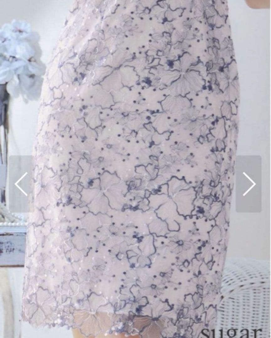 【最終価格】エルケイ (ERUKEI) 花柄レースフリル袖　ドレス