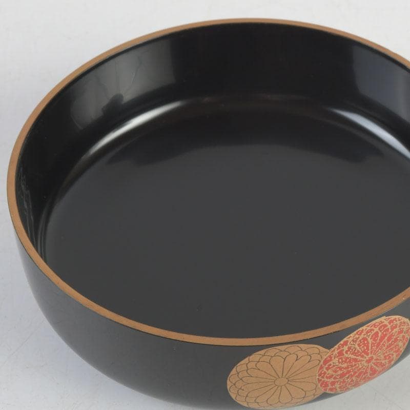 茶道具 漆芸家 難波仁斎作 高台寺蒔絵 平棗 共箱 V 9594