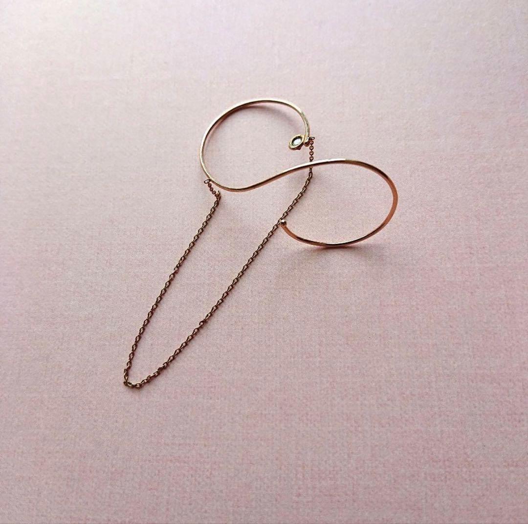 （chemiさま専用）lamie イヤーカフ／\"S\" Earcuff (M)