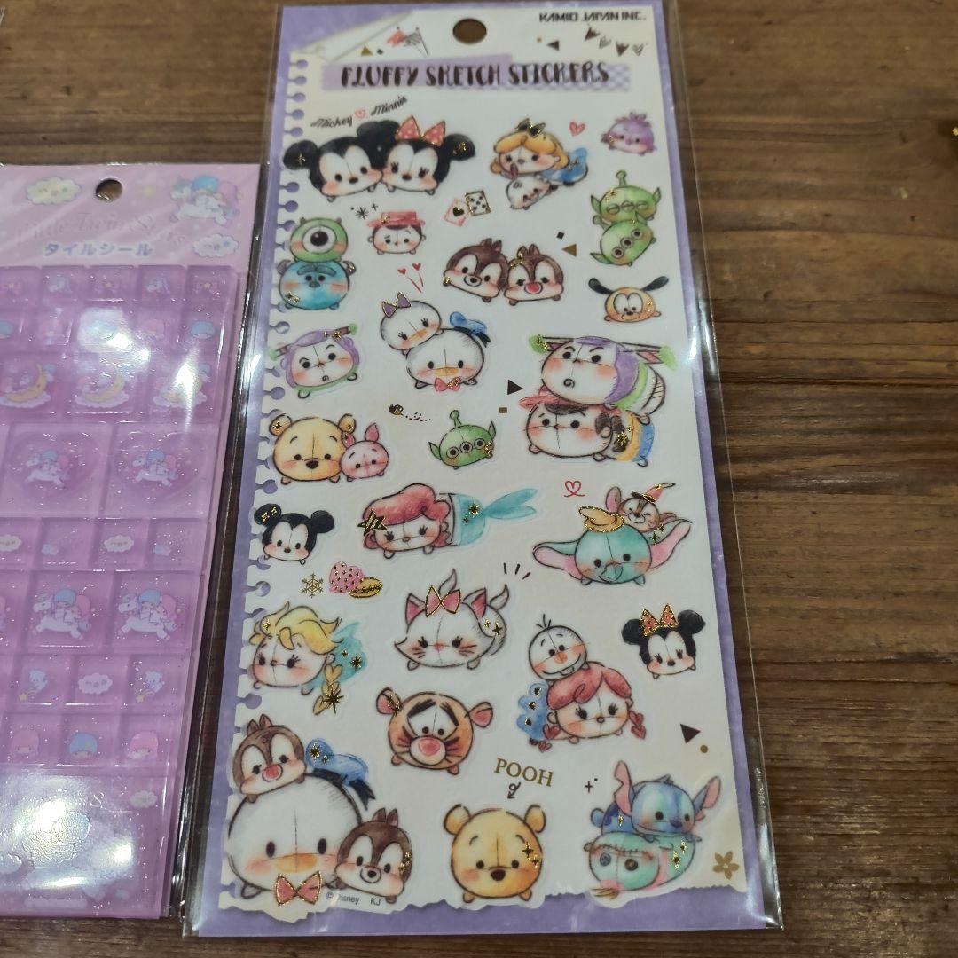 サンリオ ディズニー シール 3点セット - メルカリ