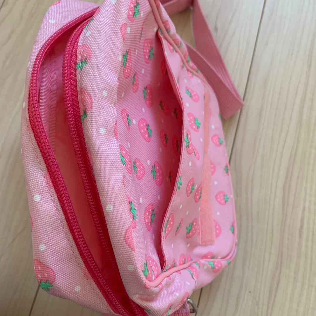 激レア　平成　サンリオ　ぷちぷちわんこ いちご柄　ショルダーバッグ　2002年