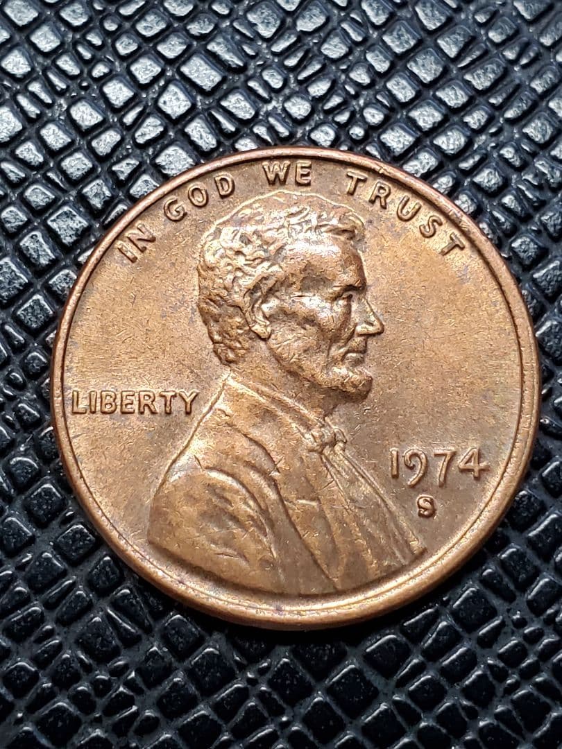 2253. 美品 1974年 アメリカ リンカーン 1セント硬貨 - メルカリ