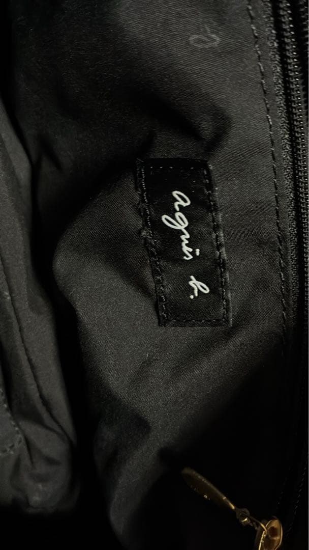 アニエスベー カメラ型ショルダーバッグ ブラック