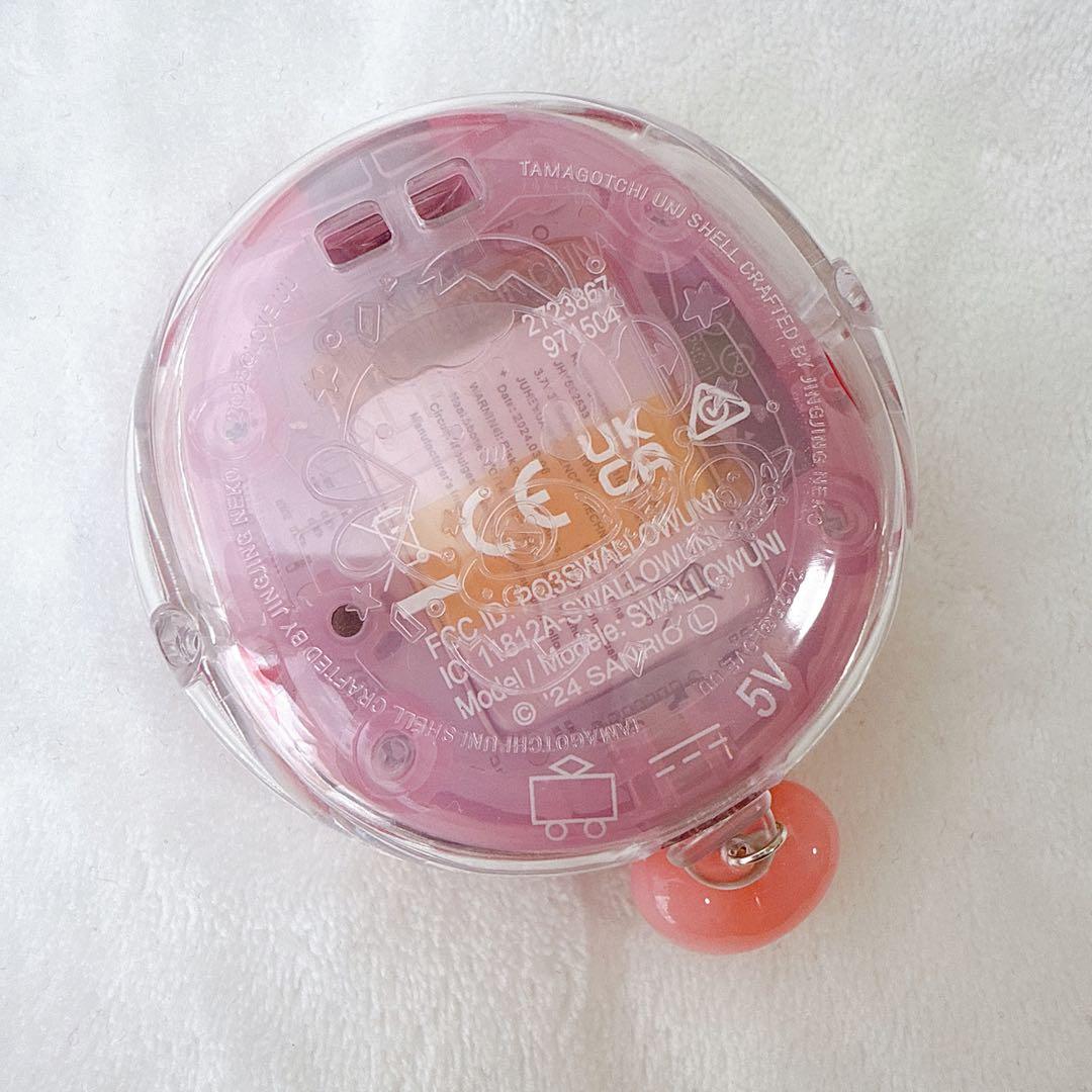 在庫1点のみ♡たまごっち ユニ ハード 全面保護 ケース ボタンつき 透明カバー