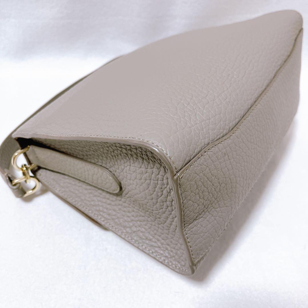 ぽんフルラ FLO フロー 2way ショルダー ハンドバッグ グレー