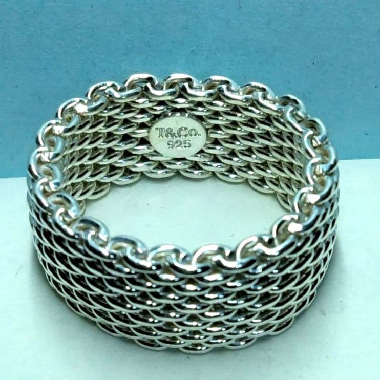 ティファニーサマセットリング 17号～18号　新品仕上げ　ほぼ無傷未使用に近い