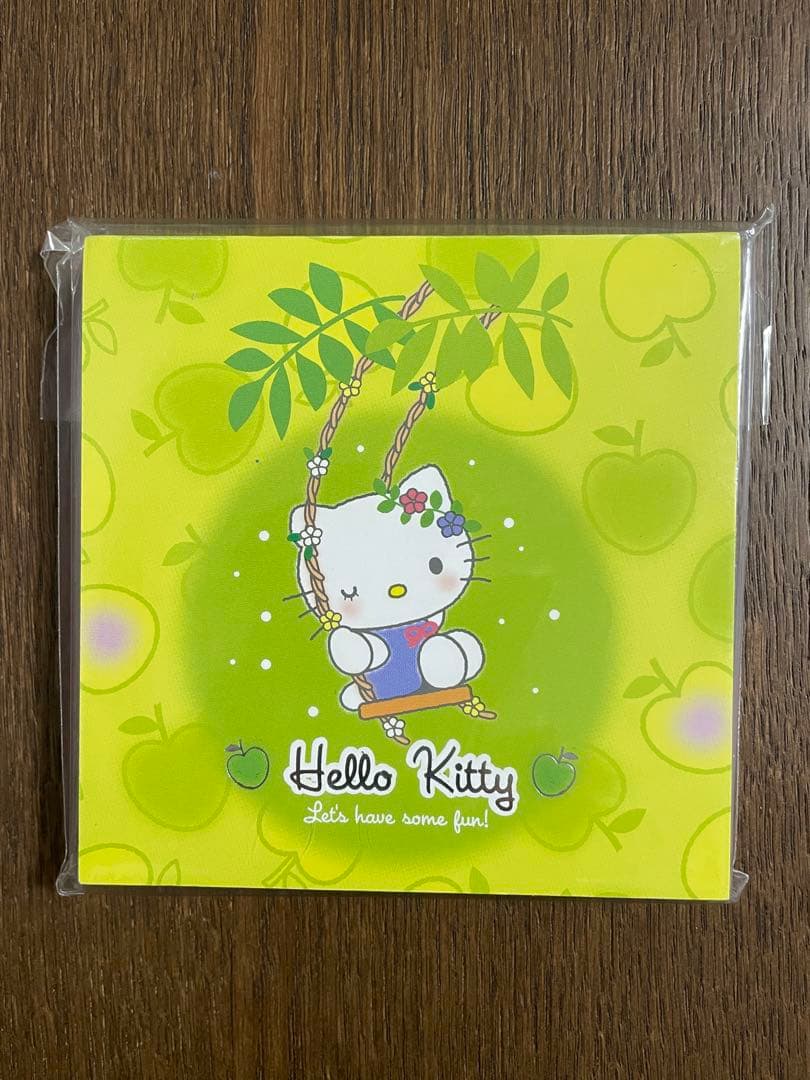 レア♡サンリオ♡キティ 海外限定 花冠グリーンアップル メモ 2002年 レア♡サンリオ♡キティ 海外限定 グリーンアップル メモ 2002年 レア