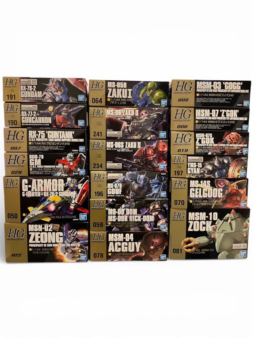 ガンプラ　まとめ売り　HG 18体　未組立 HG 未組立 ガンプラ 8種｜Yahoo!フリマ（旧PayPayフリマ）