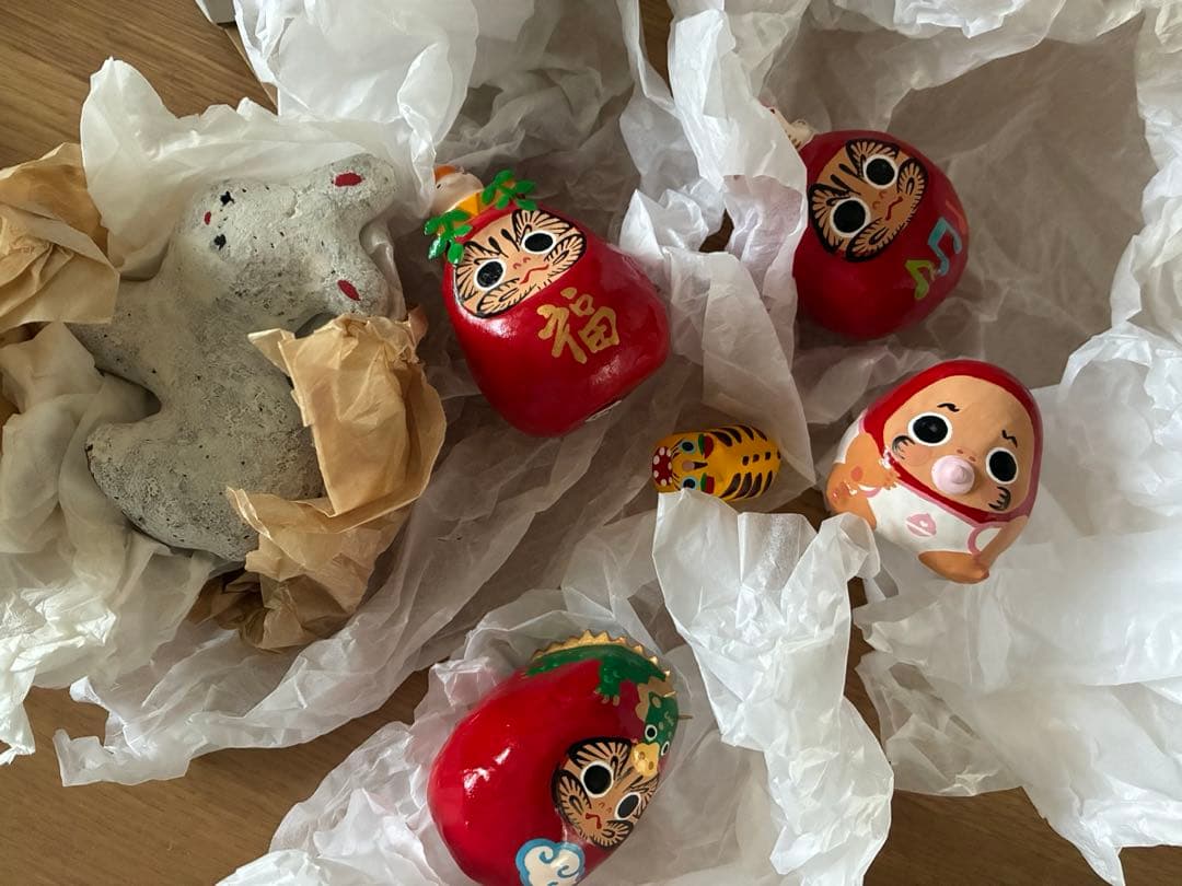 ヤチコダルマ 土人形 こらんしょ