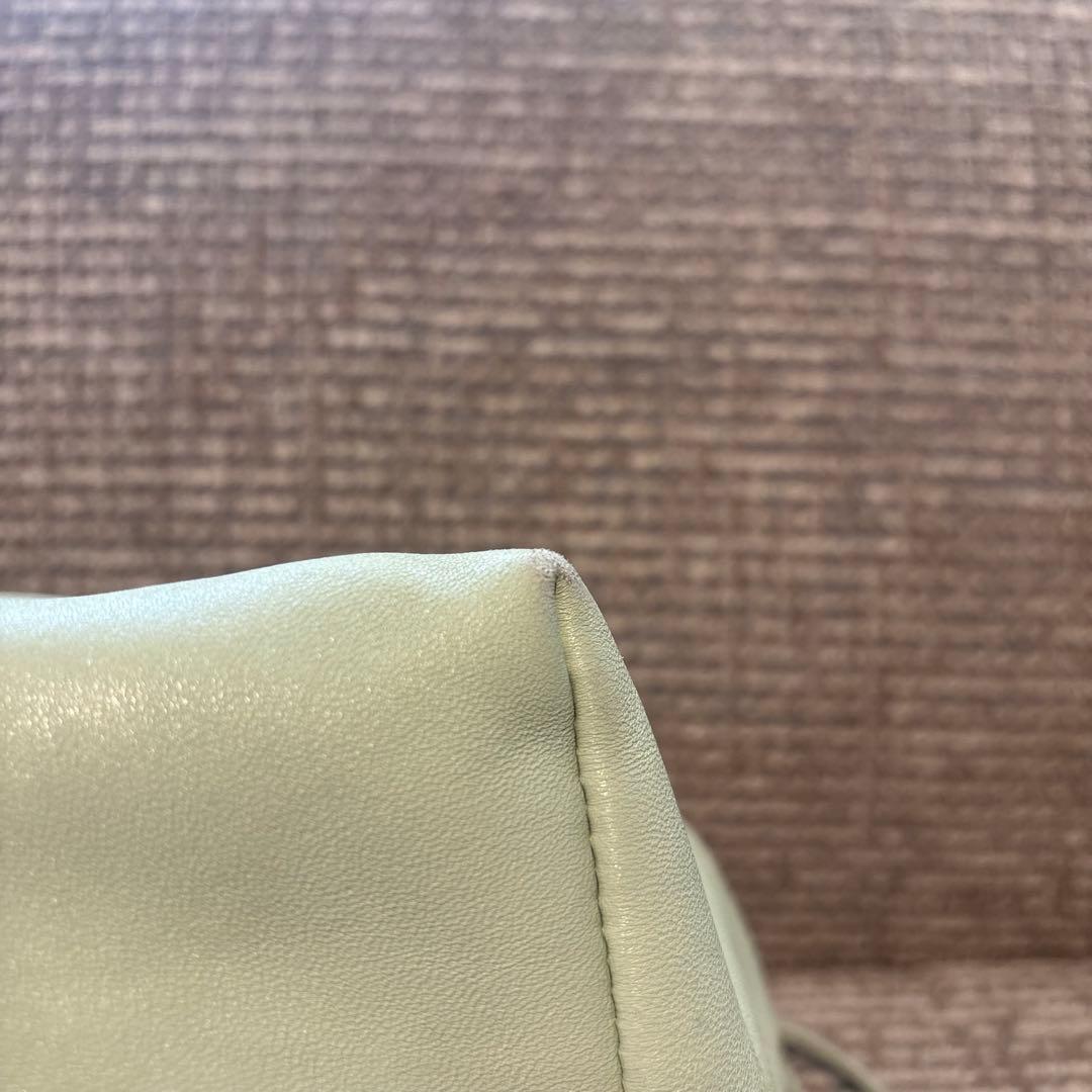 最終値下げJIL SANDER ミントグリーン 巾着ショルダーバッグ