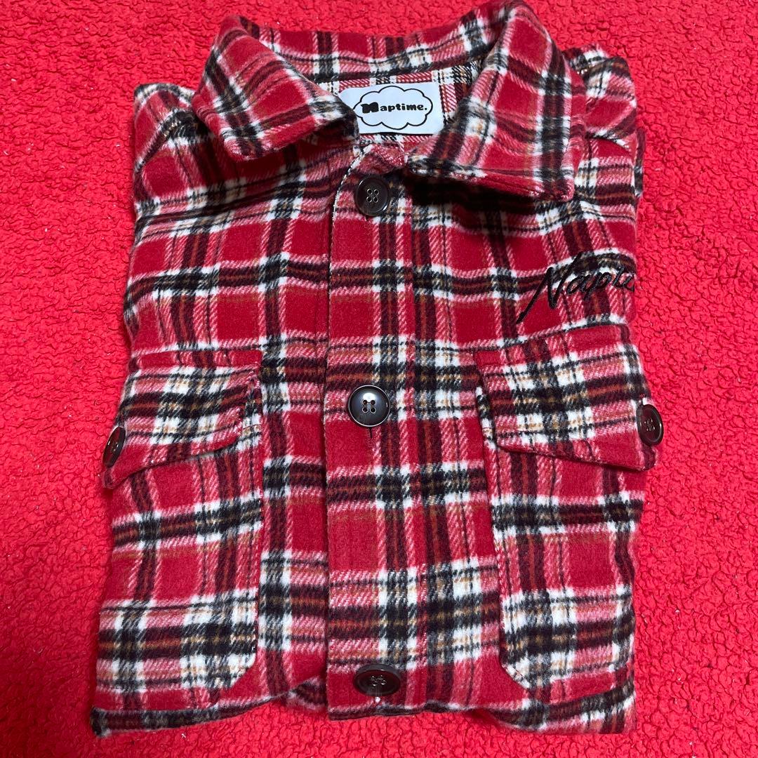 ナップタイム naptime. Nissy 西島隆弘 チェック レッド ベージュ