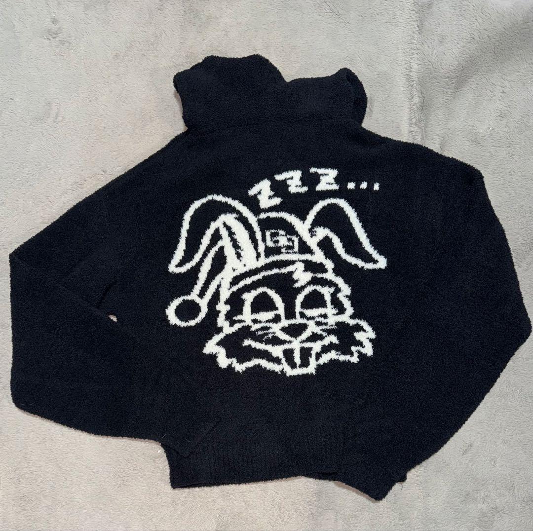 ⭐️GYDA⭐️sleepy bunnyモールヤーンルームウェア(ブラック)